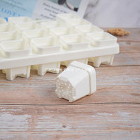 Mini Square Succulent Pots with Trays, Thickened Plastic Small Planters for Indoor Plants