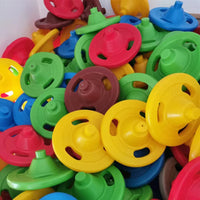 Kids Outdoor Climbing Disc for Playground Slide, Plastic Step Ladder Accessory