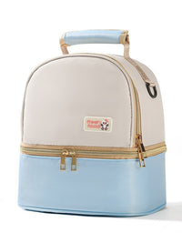 Double Layer Insulated Breast Milk Cooler Bag Lunch Box for Baby Bottles and Mom