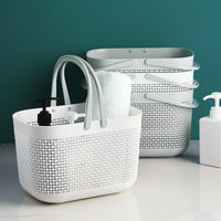 Thickened Imitation Rattan Portable Storage Basket for Bathroom, Dorm, and Sundries