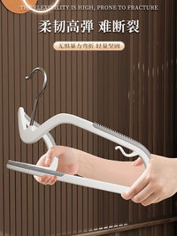 Space-Saving Short Neck Hangers for Clothes, Non-Slip, No Shoulder Bumps, Narrow Design