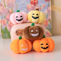 Halloween Luminous Pumpkin Plush Keychain Bag Charm