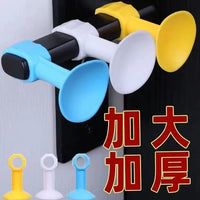 Door Stopper Silicone Wall Protector - No-Drill Silent Door Handle Bumper for Home & Bathroom Glass Doors
