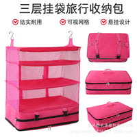 Wall-Mounted Storage Bag with Multiple Pockets for Sundries and Books