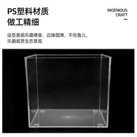 Mini Desktop Aquarium Tank with Ecosystem for Betta Fish and Aquatic Plants