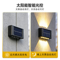 Solar Powered Outdoor LED Stair and Wall Light for Garden and Pathway Decoration