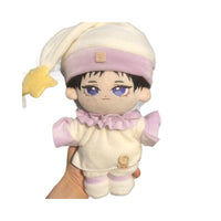 20cm Doll Clothes Cotton Doll Pajama Set Sitting Pose Outfit 4-Piece Set