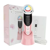 7-in-1 EMS Microcurrent Facial Massager with Ion and Photon Therapy for Skin Rejuvenation
