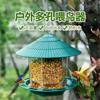 Waterproof Hanging Bird Feeder for Outdoor Balcony - Buddhist Compassion Design