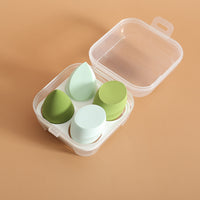 4-Piece Makeup Sponge Set with Storage Box