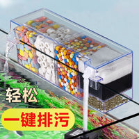 Aquarium Hang-On Filter Box with Water Circulation for Small Fish and Turtle Tanks