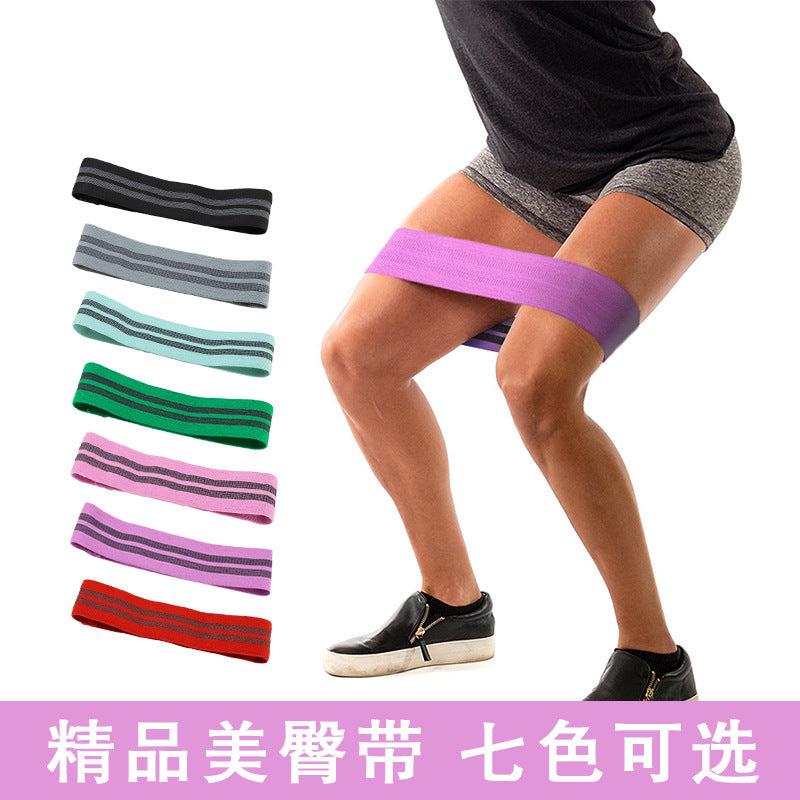 Cotton Yoga Resistance Bands for Squats and Glute Activation, Thickened Non-Slip Hip Circle Bands