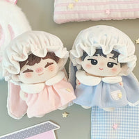 10cm Peach & Blueberry Cotton Doll Outfits for Stuffed Animals
