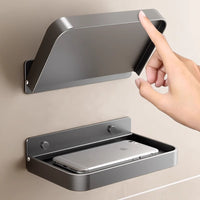 Foldable Wall-Mounted Phone Holder for Bathroom and Bedroom