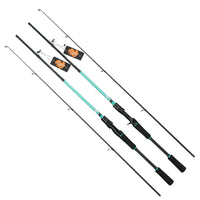 Carbon Fiber Lure Fishing Rod Combo Set with Reel for Beginners