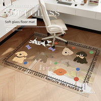 Clear PVC Chair Mat for Hard Floors, Anti-Slip Desk Chair Mat for Office and Home, Floor Protector for Rolling Chairs