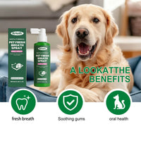 Kriath Pet Breath Freshener Spray for Daily Oral Care