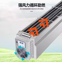 Commercial Stainless Steel Charcoal BBQ Grill for Outdoor Stalls, Thickened Large Barbecue Pit