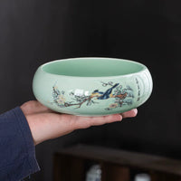 Ceramic Pet Bowl for Cats and Small Dogs, Anti-Tip Design, Food and Water Dish