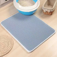 EVA Double-Layer Cat Litter Mat with Splash-Proof and Leak-Proof Design