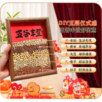 Grain Harvest Photo Frame Tabletop Ornament for New Home Decor and Housewarming Gifts