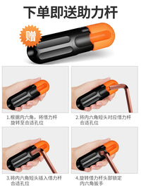 DELIXI Hex Key Wrench Set, Industrial Grade Allen Key Screwdriver Tool Kit with Ball/Flat Head