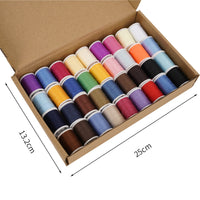 36-Color Mini Spool All-Purpose Sewing Thread Set for Household Sewing Machines & DIY Crafts