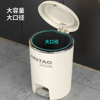 20L/15L Dual-Opening Pedal-Operated Trash Can with Lid for Home, Living Room, Bathroom
