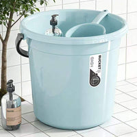 Dormitory Plastic Bucket and Basin Set for Washing and Storage