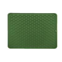 Square Silicone Drying Mat for Kitchen Countertops, Heat Resistant and Non-Slip Dish Drainer Pad