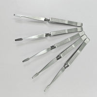 Stainless Steel Stamp Tweezer Set for Collectors - Flat Tip Multi-functional Clip for Stamps, Banknotes, Coins