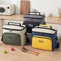 Large Capacity Oxford Cloth Insulated Cooler Bag for Outdoor Picnics and Food Preservation