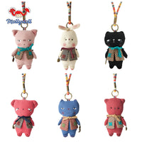 Mollydoll Handmade Plush Animal Keychain Pendant for Bags - Cat, Bear, Rabbit