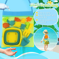 Foldable Beach Bucket and Shovel Set for Kids, Outdoor Sand and Water Play Toy