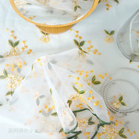 Lace Tulle Dust Cover for TV or Table, Luxury Style