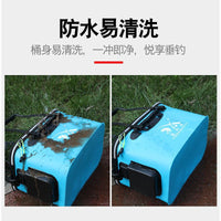 Portable Fishing Bucket Live Fish Box Foldable Thickened Water Container for Outdoor Fishing