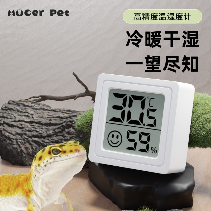 Reptile Terrarium Thermometer Hygrometer with Waterproof Probe for Lizards, Frogs, Hermit Crabs
