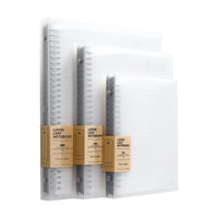 PP Soft Cover Loose-Leaf Notebook with Iron Clip, Thick Pages, B5/A4, Detachable for Students