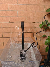 Mini Submersible Water Pump with Mushroom Fountain Head for Pet Water Features & Garden Decor