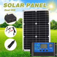 Portable Monocrystalline Solar Panel with Dual USB Output for Outdoor Emergency Power