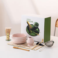 Japanese Matcha Tea Ceremony Set with Whisk, Bowl, and Tools