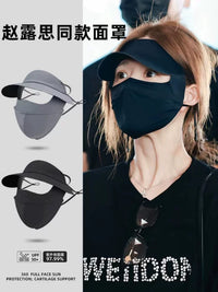 Full Face UV Protection Sun Mask with Neck Cover, Breathable Summer Face Mask for Outdoor Activities