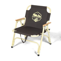 Portable Steel Frame Outdoor Folding Chair for Camping, Beach, and Patio