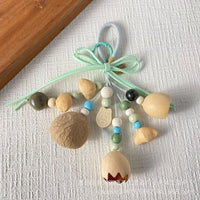 Handmade DIY Wind Chime Nut Shell Rattle Keychain Bag Charm - TikTok & Xiaohongshu Viral Product