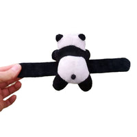 Creative Panda Plush Slap Bracelet, Brooch, Clip, or Keychain for Kids, Party Favors, and Bike Decor