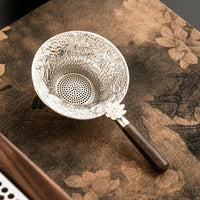 Fish Play Lotus Pond Tea Infuser Set with Wooden Handle and Gongdao Cup