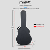Acoustic Guitar Hard Case 42-inch Waterproof Shockproof Pressure-Resistant for Shipping and Transport