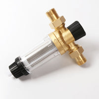 Whole House Copper Pre-Filter with Pressure Gauge, Backwash Stainless Steel Mesh Water Purifier