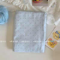 Cotton Double Gauze Fabric with Dotted Print for Baby Apparel and Homewear