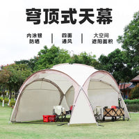 Dome Canopy Tent Large Sunshade Outdoor Camping Rainproof Foldable Multi-person Shelter